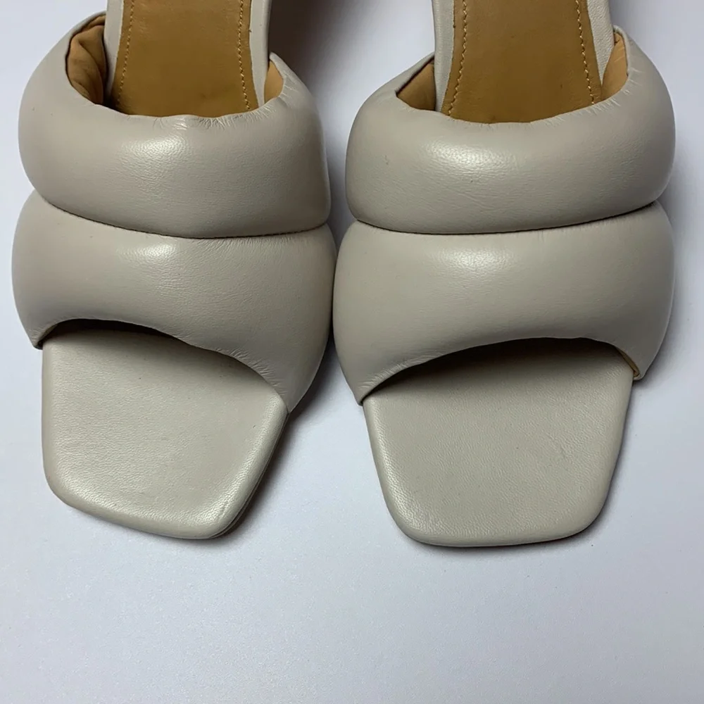 Nude Slip on Heels Sandals Signature by Journee Collection Size 11